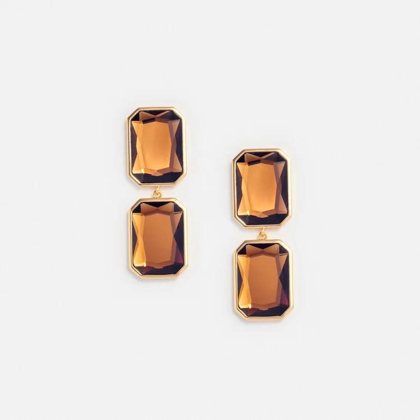 Amber Tiered Earrings Amber Tiered Earrings