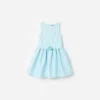 Aqua Taffeta Lace Bow Dress Aqua Taffeta Lace Bow Dress