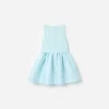 Aqua Taffeta Lace Bow Dress Aqua Taffeta Lace Bow Dress