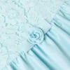 Aqua Taffeta Lace Bow Dress Aqua Taffeta Lace Bow Dress