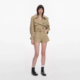 Beige Cotton Playsuit