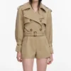 Beige Cotton Playsuit Beige Cotton Playsuit