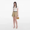 Beige Cotton Skort Beige Cotton Skort