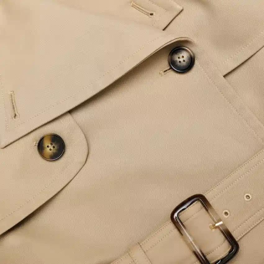 Beige Cropped Trench Jacket Beige Cropped Trench Jacket