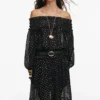Black And Gold Chiffon Lace Maxi Skirt Black And Gold Chiffon Lace Maxi Skirt