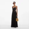 Black And Gold Chiffon Maxi Dress Black And Gold Chiffon Maxi Dress