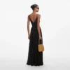 Black And Gold Chiffon Maxi Dress Black And Gold Chiffon Maxi Dress