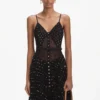 Black And Gold Chiffon Maxi Dress Black And Gold Chiffon Maxi Dress
