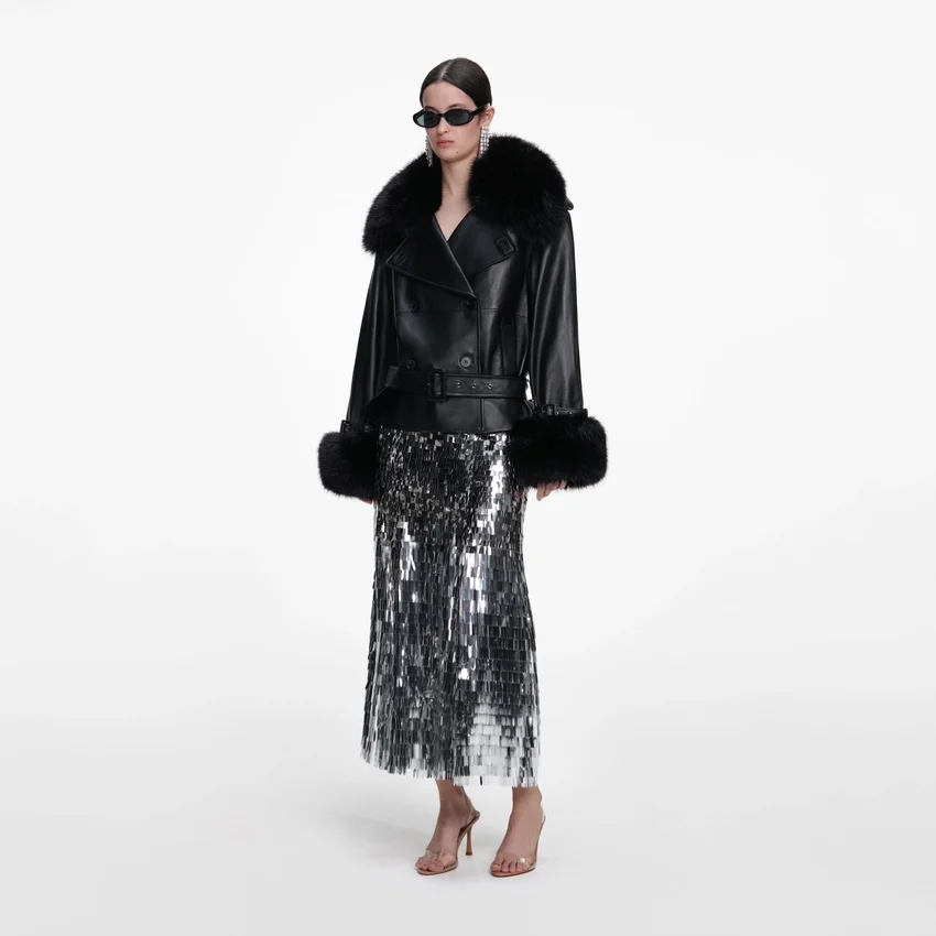 Black Belted Leather Jacket Black Belted Leather Jacket