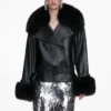 Black Belted Leather Jacket Black Belted Leather Jacket