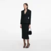Black Blazer Tailored Midi Dress Black Blazer Tailored Midi Dress