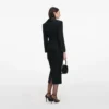 Black Blazer Tailored Midi Dress Black Blazer Tailored Midi Dress