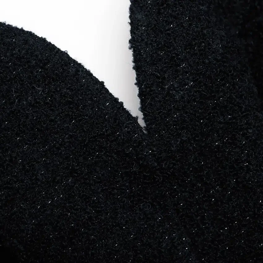 Black Boucle Mini Dress Black Boucle Mini Dress