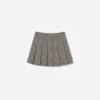 Black Check Pleated Skirt Black Check Pleated Skirt
