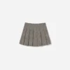 Black Check Pleated Skirt Black Check Pleated Skirt