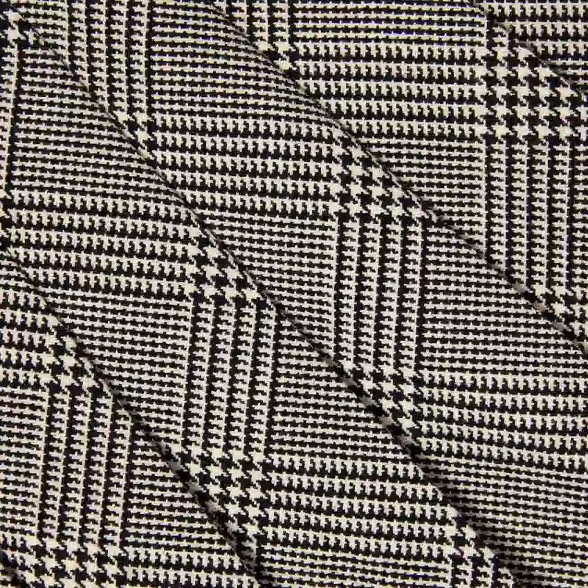 Black Check Pleated Skirt Black Check Pleated Skirt