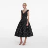 Black Cotton Midi Dress Black Cotton Midi Dress