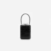 Black Croc Leather Micro Bag Black Croc Leather Micro Bag