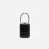 Black Croc Leather Micro Bag Black Croc Leather Micro Bag