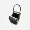 Black Croc Leather Micro Bag Black Croc Leather Micro Bag