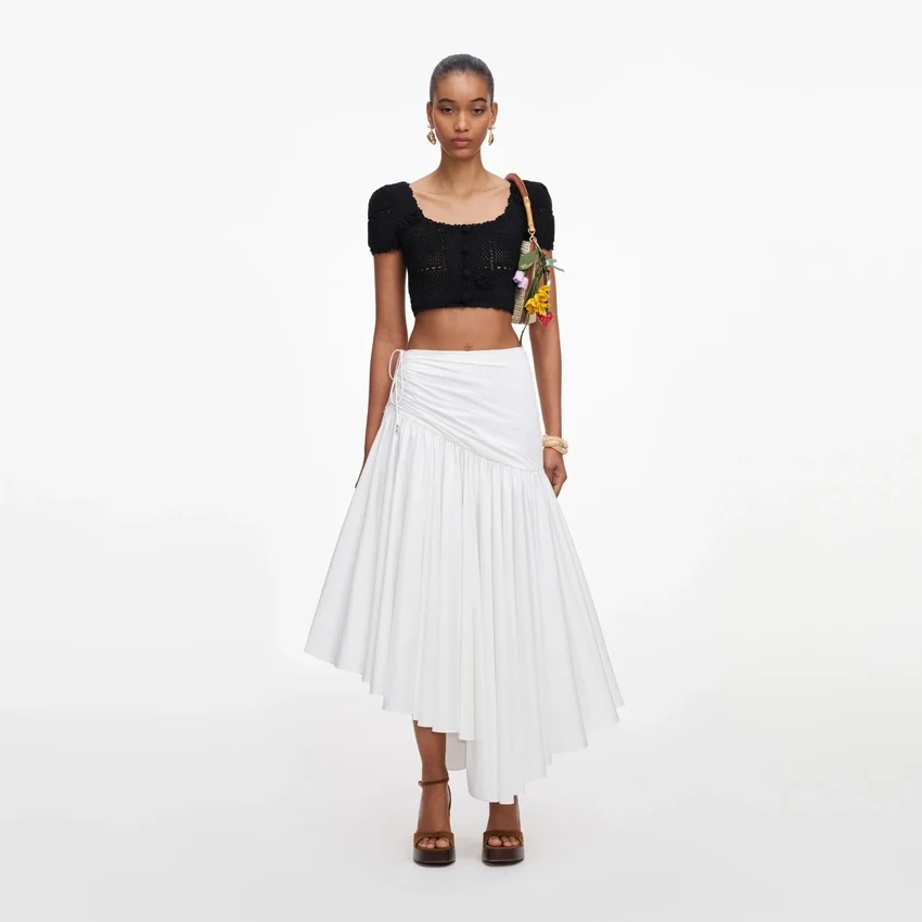 Black Crochet Knit Crop Top Black Crochet Knit Crop Top