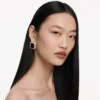 Black Crystal Encrusted Earrings Black Crystal Encrusted Earrings