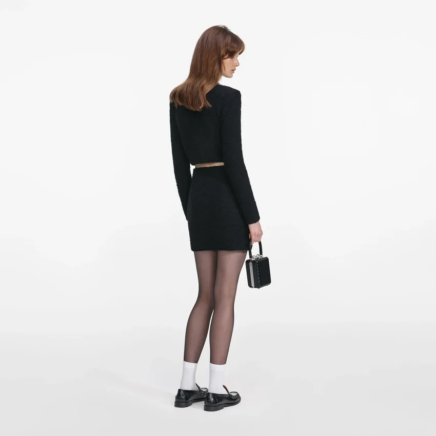 Black Knit Mini Skirt Black Knit Mini Skirt