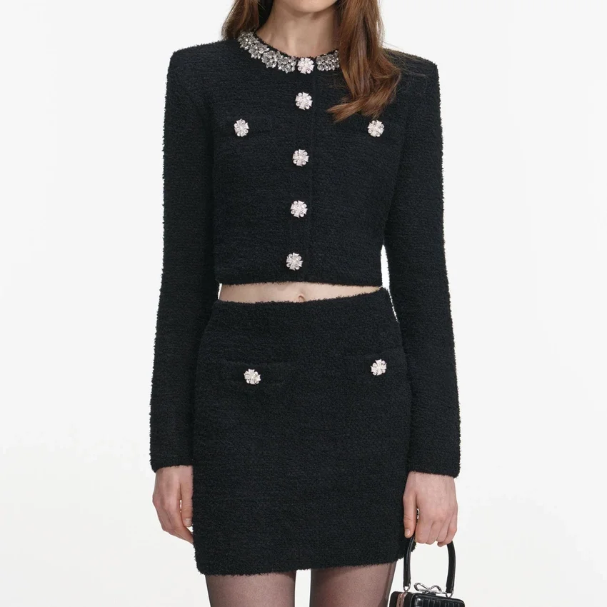 Black Knit Mini Skirt Black Knit Mini Skirt