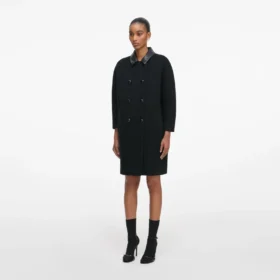 Black Double Breasted Coat