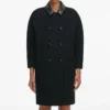Black Double Breasted Coat