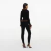 Black Faux Fur Knit Cardigan Black Faux Fur Knit Cardigan