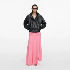 Black Faux Leather Biker Jacket