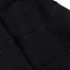 Black Flared Denim Mini Skirt