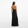 Black Jersey Gathered Maxi Dress Black Jersey Gathered Maxi Dress