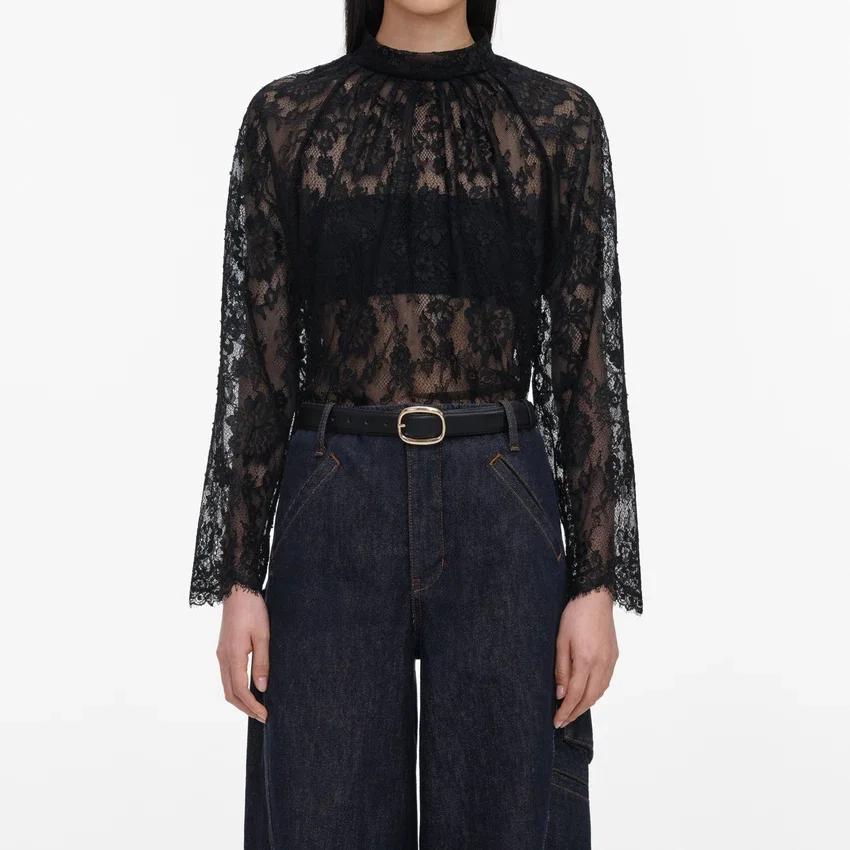 Black Lace Blouse Black Lace Blouse