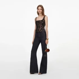 Black Lace Corset Top