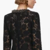 Black Lace Long Sleeve Mini Dress Black Lace Long Sleeve Mini Dress