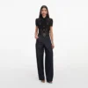 Black Lace Tie Neck Top Black Lace Tie Neck Top