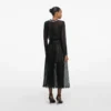 Black Organza Lace Midi Skirt Black Organza Lace Midi Skirt