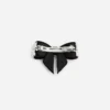 Black Pearl Satin Bow Hairclip Black Pearl Satin Bow Hairclip