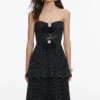 Black Polka Dot Tiered Maxi Dress Black Polka Dot Tiered Maxi Dress