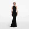 Black Racer Back Viscose Knit Maxi Dress Black Racer Back Viscose Knit Maxi Dress