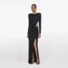Black Rhinestone Embellished Maxi Dress Black Rhinestone Embellished Maxi Dress