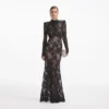 Black Rhinestone Lace Maxi Dress Black Rhinestone Lace Maxi Dress