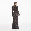 Black Rhinestone Lace Maxi Dress Black Rhinestone Lace Maxi Dress