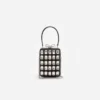 Black Satin Crystal Micro Bag Black Satin Crystal Micro Bag