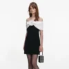 Black Satin Crystal Micro Bag Black Satin Crystal Micro Bag