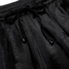 Black Satin Lace Shorts
