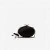 Black Satin Oval Clutch Black Satin Oval Clutch