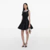 Black Sequin Boucle Mini Dress Black Sequin Boucle Mini Dress